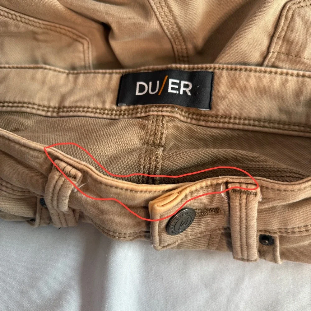 DU/ER No Sweat Relaxed Tapered Pants Men Size‎ 30x30 Stretch Casual